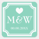 Search for square border stickers Monogrammed