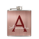 Search for rose gold flasks Monogrammed