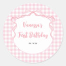 Search for pink ribbons stickers 1st birthday