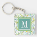 Search for blue green floral key rings Pattern