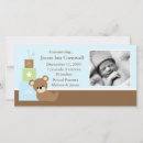 Search for bear birth announcement cards Introducing