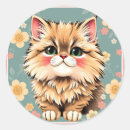 Search for playful kitten stickers Flowers