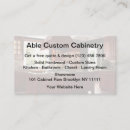 Search for cabinetry business cards Construction