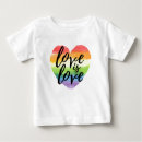 Search for gay pride baby shirts Love is love