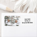 Search for winter snow return address labels Pinecone