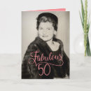 Search for vintage 50th birthday cards Fifty