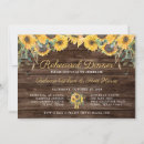 Search for sunflower rehearsal dinner invitations Wood
