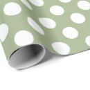 Search for sage green wrapping paper Polka dots