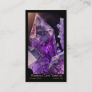 Search for gemstones business cards Amethyst