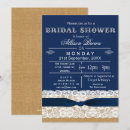 Search for burlap lace bridal shower invitations Boho