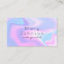 Search for symmetry business cards Chic holograph
