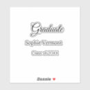 Search for name graduation stickers Calligraphy typography elegant