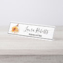 Search for sunflower name plates Rustic