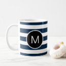 Search for blue and white striped mugs Stripey
