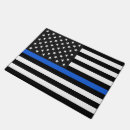 Search for thin blue line doormats Officer