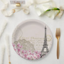 Search for paris paper plates Romance