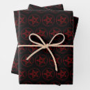 Search for satan wrapping paper Red