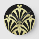 Search for black gold art deco clocks Vintage