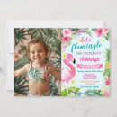 Search for 2nd flamingo birthday invitations Tropical
