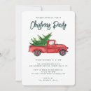 Search for truck christmas invitations Red and green