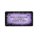 Search for grunged return address labels Purple