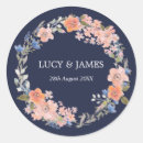 Search for coral and navy wedding stickers Boho