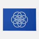 Search for peace sign doormats Blue