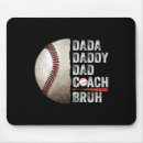 Search for baseball coach mousepads Dad
