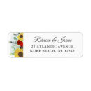 Search for red wedding return address labels Rustic