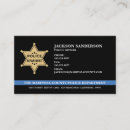 Search for sheriff business cards Thin blue line