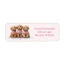 Search for dog valentine return address labels Puppy