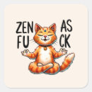 Search for zen cat stickers Meditation