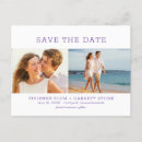 Search for purple save the date postcards Classic