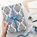 Search for black damask wrapping paper Party