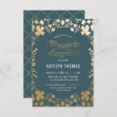 Search for teal and gold bridal shower invitations Trendy