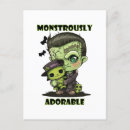 Search for frankenstein monster postcards Halloween