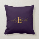 Search for purple and gold cushions For her
