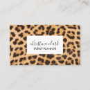 Search for leopard pattern business cards Girly
