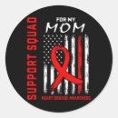 Search for heart disease ribbon stickers Awareness