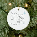 Search for peace on earth christmas tree decorations Dove