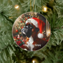 Search for boxer dog christmas tree decorations Cute