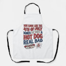 Search for funny hot dog aprons Usa
