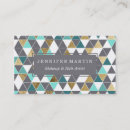 Search for triangle business cards Geometric