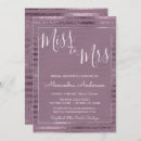 Search for metallic bridal shower invitations Girly