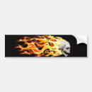 Search for skull bumper stickers Flames