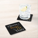 Search for 70th birthday coasters Seventy
