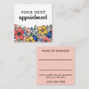 Search for beautiful appointment cards Feminine