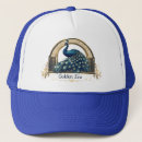 Search for blue peacock hats Vintage