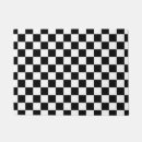 Search for black white geometric doormats Chequered