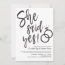 Search for ring engagement party invitations Black and white